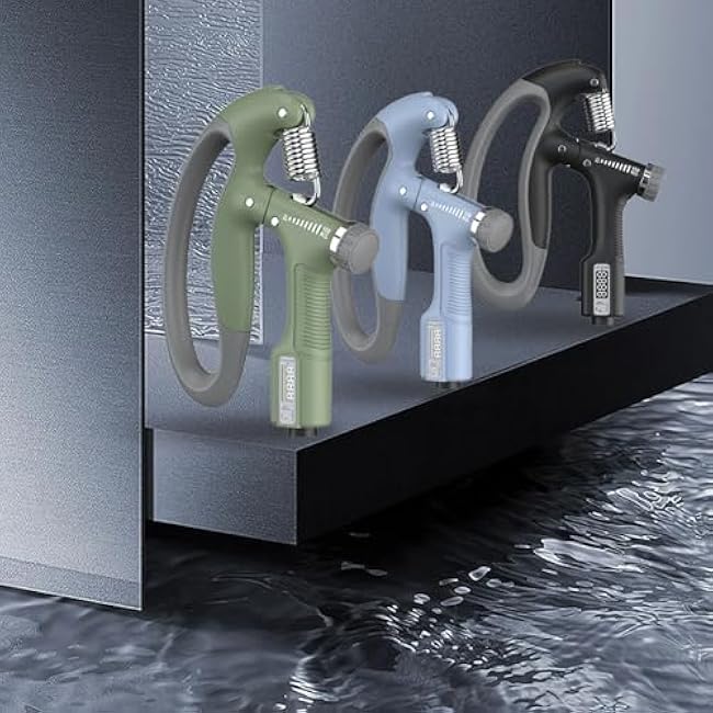 Hand Grip Strengthener, Adjustable Hand Grip Strengthener with Counter, 10?100KG Strength Trainer for, Office, Gym, etc (Black)