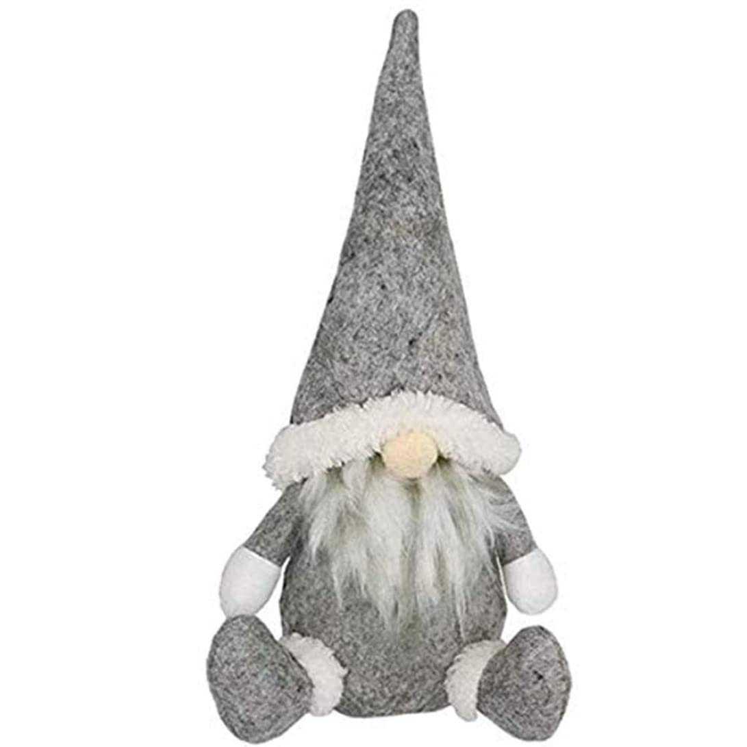 Tsawntd Christmas Gnome Dwarf Plush Doll Santa Faceless Ornaments for Home Holiday Fireplace Decorations Grey Christmas Plush Doll Ornaments Santa Faceless