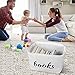 GIRVEM Books Storage Basket, Organizer Box for Baby, Kids or Pets - Storage Bins