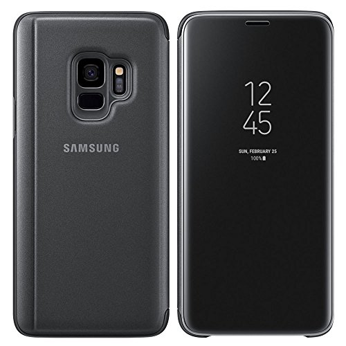 Samsung Galaxy S9 Clear View Standing Cover, Nero