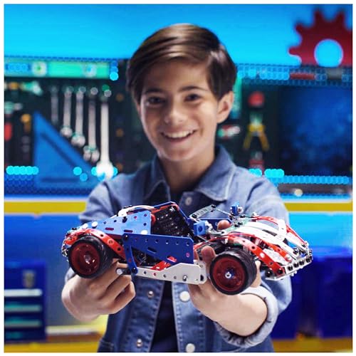 MECCANO MALLETTE DE CONSTRUCTION 5 MODELES 5 Modèles Iconiques Aux Couleurs De La France A Construire Mallette de Rangement Jeu Construction Meccano Avec 2 Outils Jouet Enfant et + - vue 9