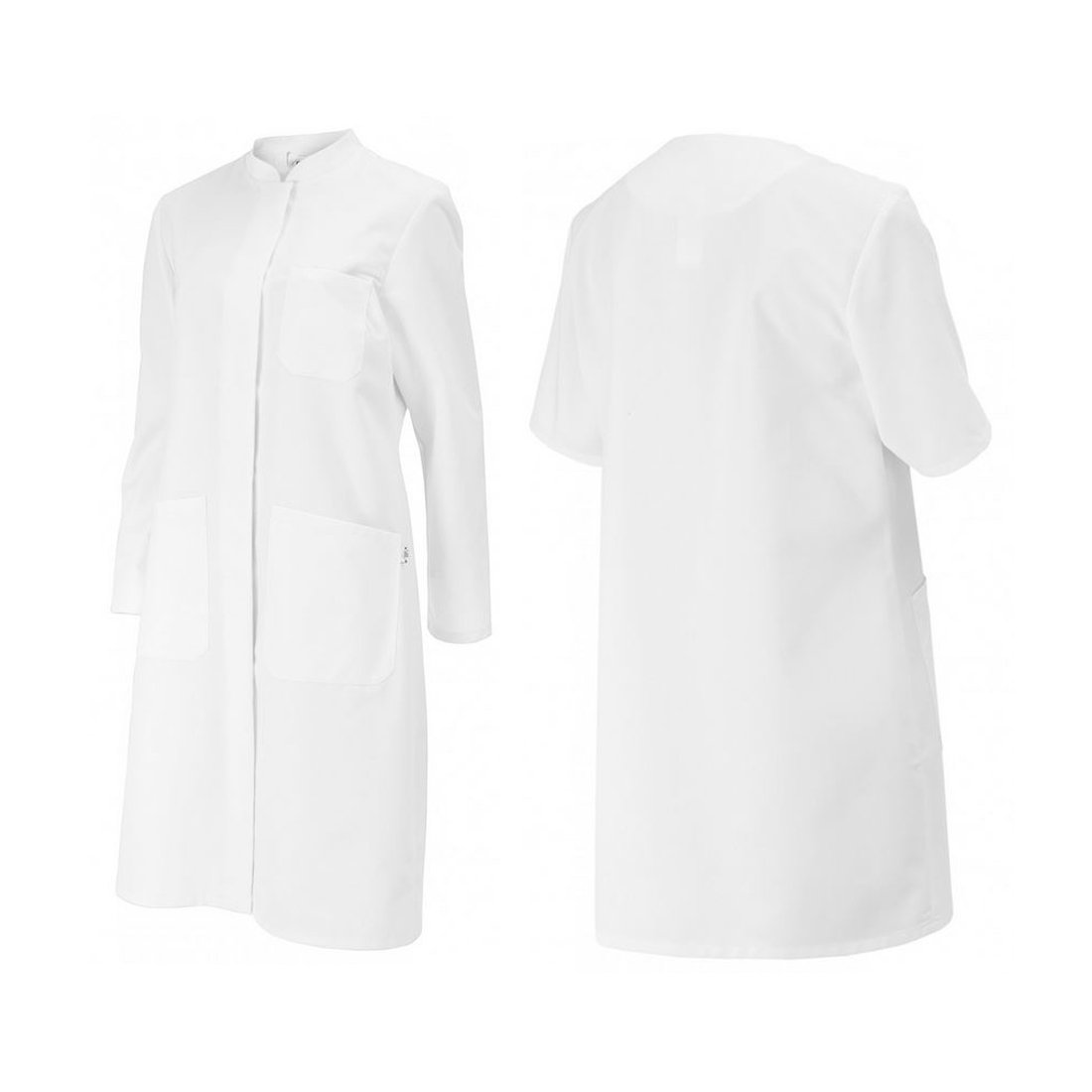 BP 1614-130-21-44n, Women's coat, Long sleeve, stand-up collar 205,00 g/m², Pure cotton white, 18n