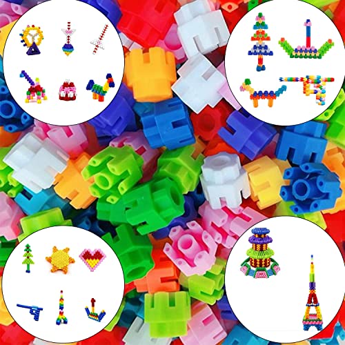Image of Gambit Bulid Structures Interlocking Play Mat Building Hexa Blocks Set (120 Pieces) Smart Activity Fun and Learning Train Blocks for Kids - Multi-Color