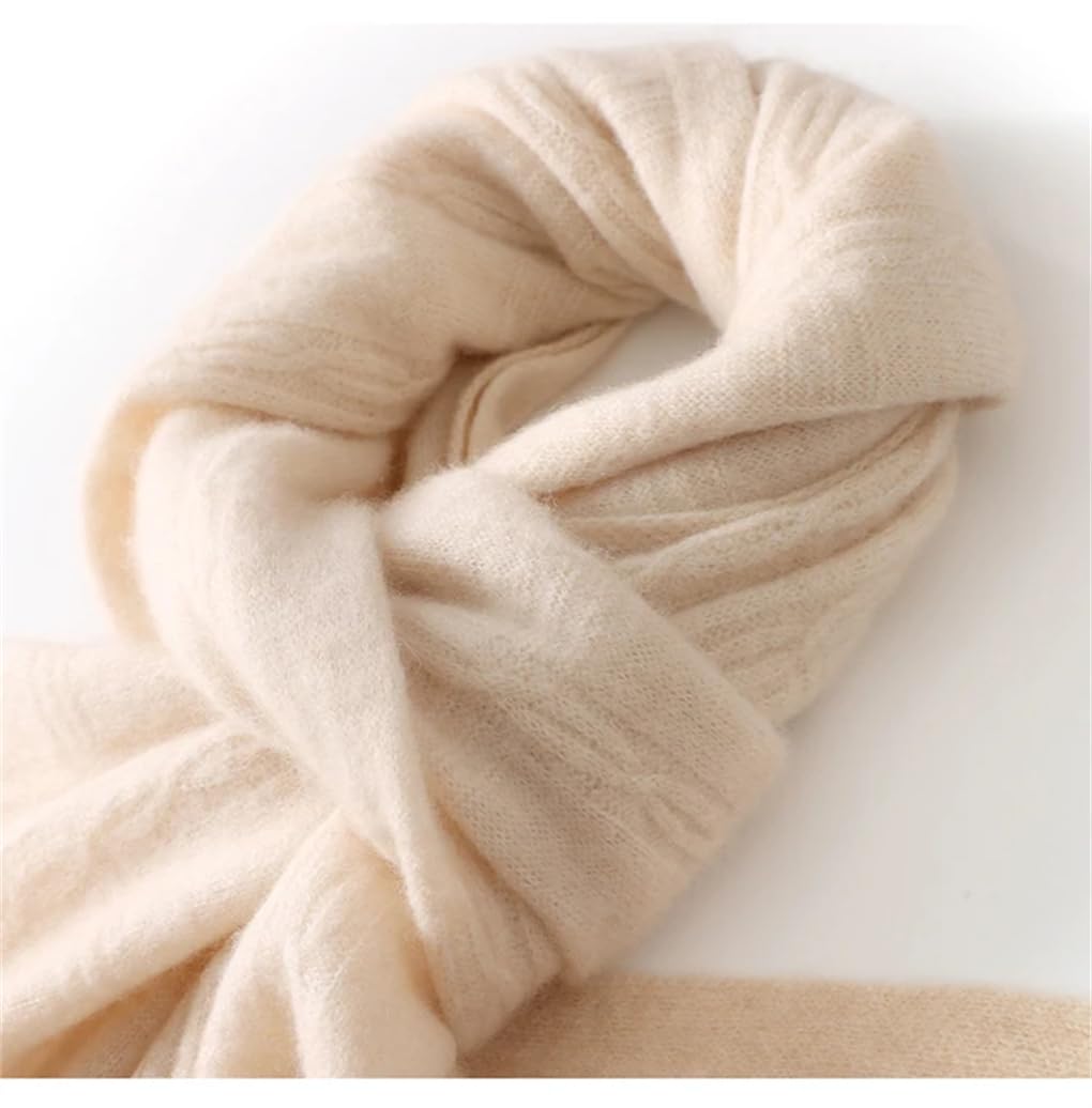 Sciarpa da donna in cashmere, scialle caldo, tinta unita, sciarpa calda e morbida