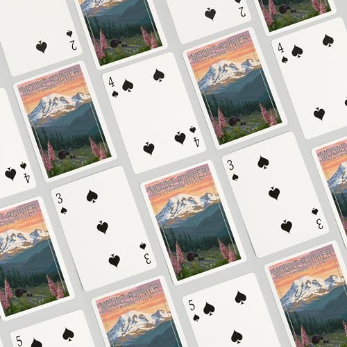 Baraja Póker Mount Rainier National Park 52 cartas miniatura 4