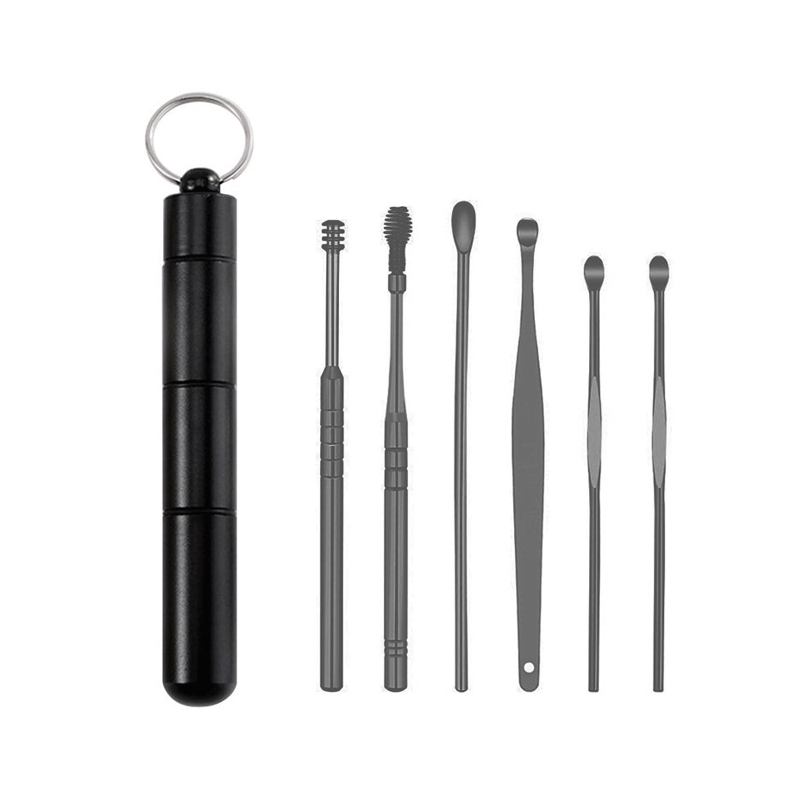 Earwax Removal Products Ear Wax Pickers Stainless Steel Spiral Earpick Wax Remover Curette Ear Pick Cleaner Ear Spoon