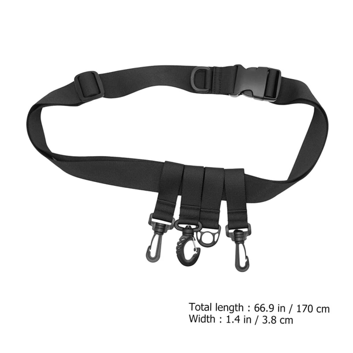 ifundom Fishing Wading Belt Portable Adjustable Waist Strap for Anglers Lightweight Fishing Gear Holder with Security Buckle for Kayaking and Fly Fishing Great