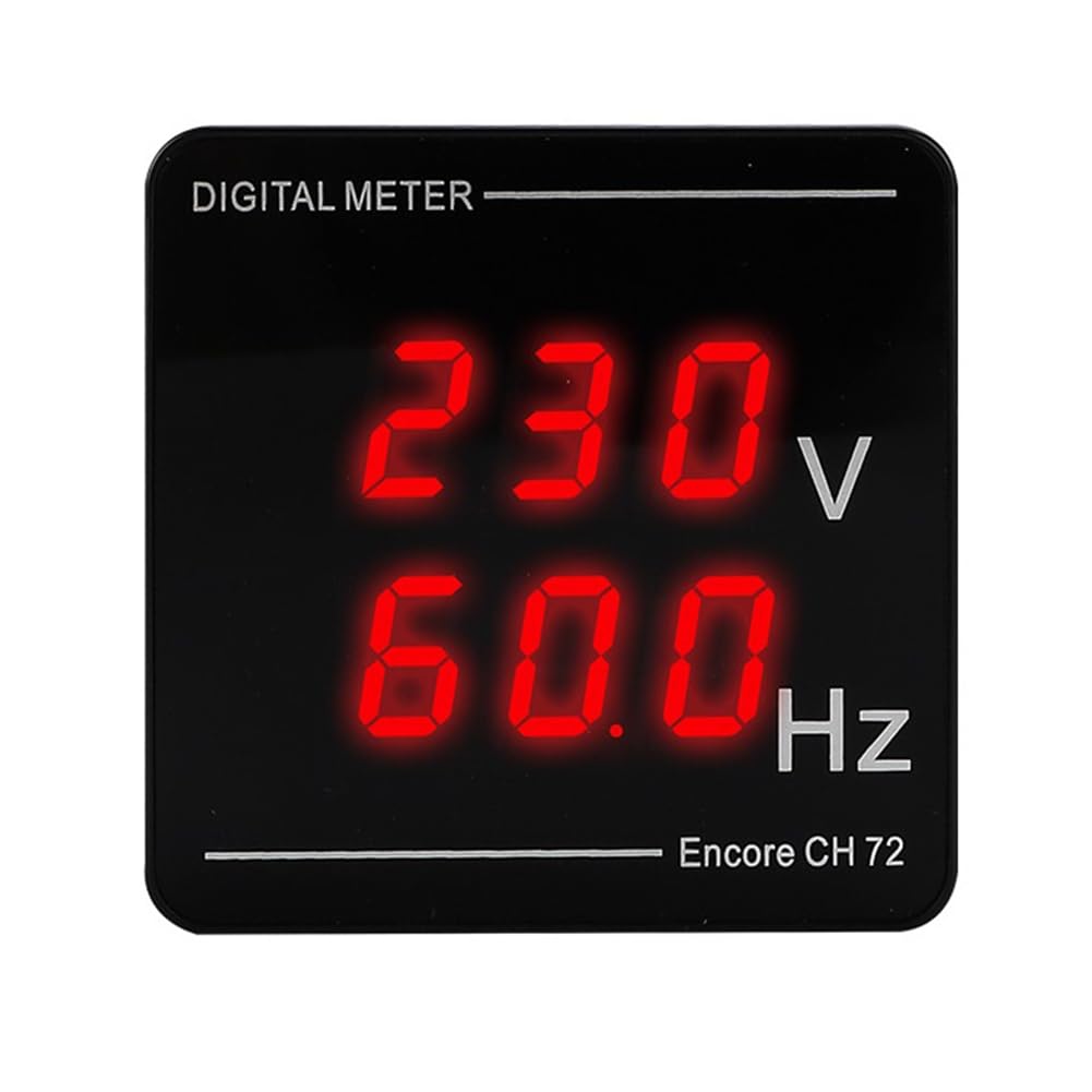 Jnchdghwa Digital AC Voltmeter 50-500V Frequency Meter Tester Gauge LED Display 10.0-99.9hz Voltage Measurement Functionality