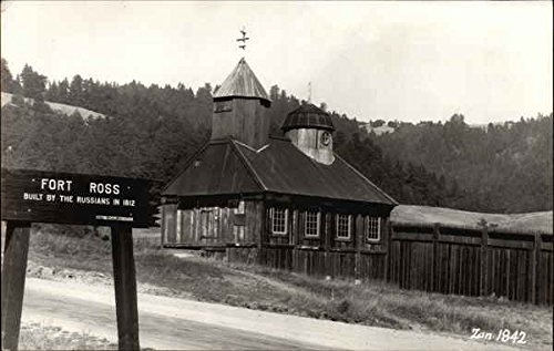 View of Fort Ross California Original Real Photo Postcard (RPPC)