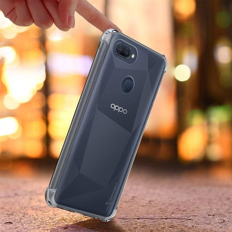 Image of Case Creation New Oppo A12 Premium Imported 0.3mm Crystal Clear Totu Silicone Transparent Flexible Soft Corner Protection with TPU Slim Back Case Color Variation Cover for Oppo A12