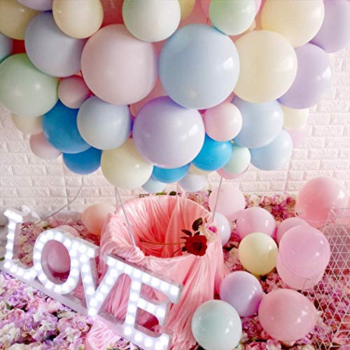 Image of Party Propz Pastel Balloons For Decoration - 200 Pcs Pastel Colour Balloons | Balloon Candy Theme | Rainbow Theme Birthday Decorations | Birthday Decoration Items for Girl | Multicolour (Latex)