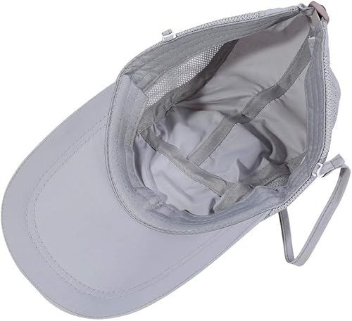 Miniatura 9 de Sombrero de pesca para hombre y mujer, gorra solar para exteriores, protección solar UV, con solapa extraíble para el cuello y cubierta facial,