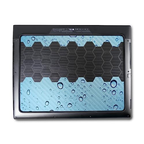 Image of MightySkins Carbon Fiber Skin Compatible with Alienware M18 R1 (2023) Full Wrap Kit - Rainy Day | Protective, Durable Textured Carbon Fiber Finish | Easy to Apply & Change Styles | Made in The USA