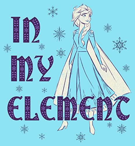Disney Frozen Disney Girls' Elsa Element Boxy Crop Tee2