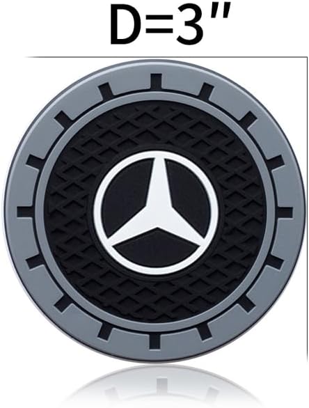 Silicone 2PCS Car Cup Mat Holder Coasters Compatible with Mercedes Benz CESM CLK GLK GL AB GLS GLE AMG Series, Non-Slip Car Coasters for Cup Holder Interior - Image 4