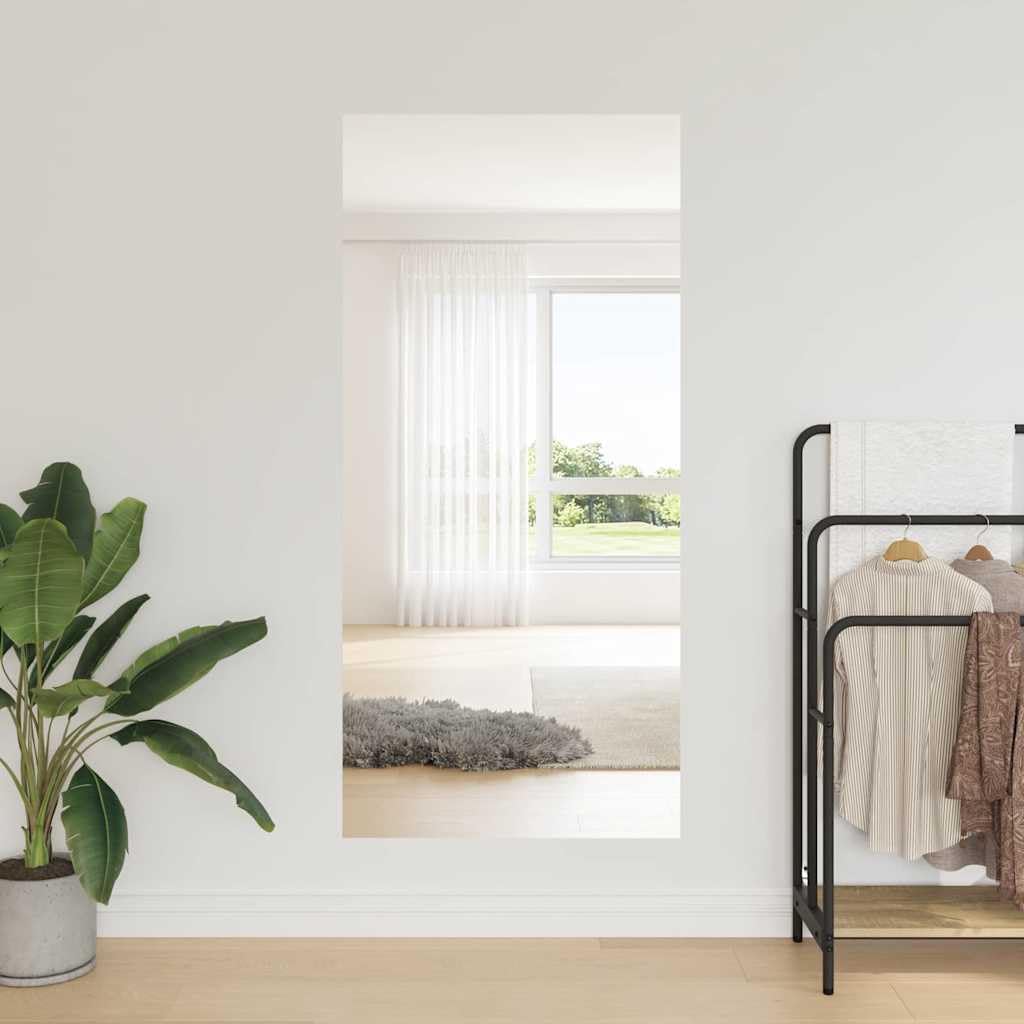 Selbstklebende Spiegel-Folie 90 x 200 cm 2 Stück Silber PET Fensterfolie Sichtschutzfolie für Büro, Badezimmer, Schlafzimmer, Blickdicht, hitzeschutz, UV Schutz, modern, zuschneidbar