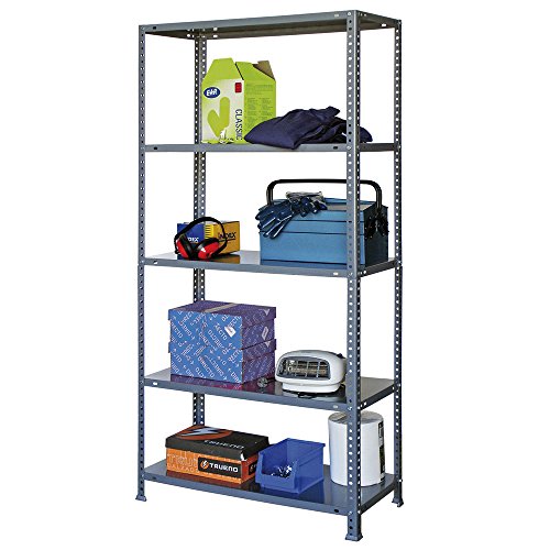Estantería con Tornillos Kit Almacén 5.40, Med. 1780 x 900 x 400 mm. Color Gris