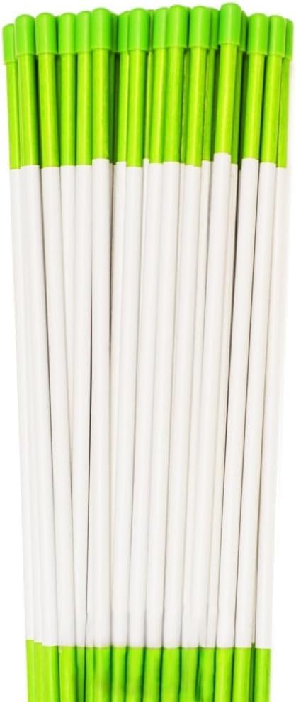 Miniatura 1 de Marcador de entrada, estacas de nieve, estacas de arado, cinta reflectante, 516 pulgadas de diámetro x 48 pulgadas, fibra de vidrio, verde neón,