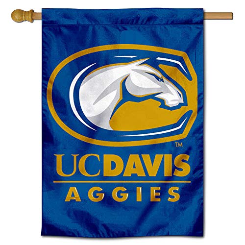College Flags & Banners Co. UC Davis Aggies Double Sided and Two Sided House Flag