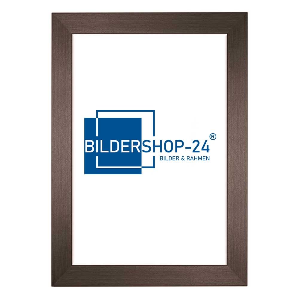 Set Di 3 Cornici Per Poster 55x71 Cm – Colore Marrone, In MDF E Plexiglass, Con Passepartout Per Foto 45x61 Cm, Da Parete