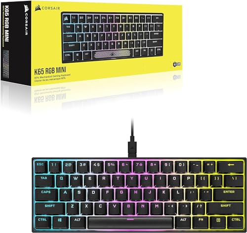 K65 RGB Mini 60% meccanica Gaming Keyboard - BE Azerty - MX Red - Tastiera gaming - Immagine 8
