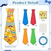 WATINC Father’s Day Tie Craft Kit - 24Pcs Foam Tie Craft, DIY I Love You Dad Craft Gifts, Make Your Own Father's Day Necktie for Fun Activities Home Party Favor Supplies #1