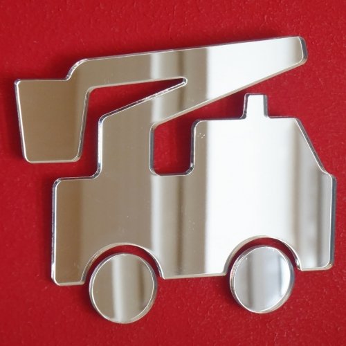 Super Cool Creations Cherry Picker Mirror - 12cm x 10cm