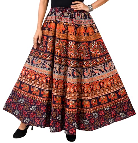 Image of Premium Cotton Skirt for Women with Pocket, Free Size