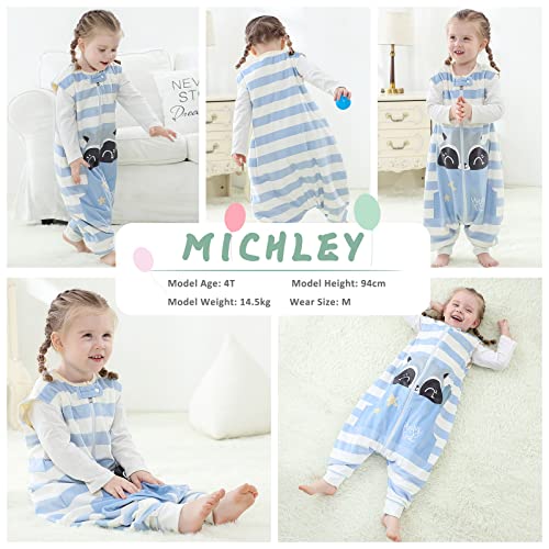 Image of MICHLEY Unisex Baby Wearable Blanket Autumn Winter Toddler Sleeveless Sleeping Bag with Feet,Huanxiong,1-3T