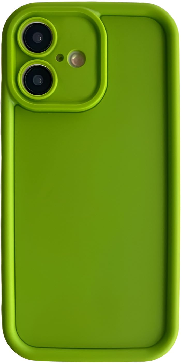 Scalebee Back Cover for Apple iPhone 16 Plus and Flexible Matt Finish Anti Slip Scratch Proof Camera Protection Silicon Phone Case (Green)