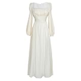 Regency Dress Women Victorian Regency Costume Empire Waist Dresses Tea Party Gown