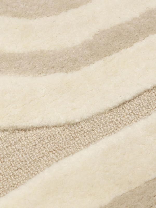 Image of Hand Tufted Modern Design Exported Collection High Low Pattern Wool Carpet for Living Room, Bedroom & Hall (Multi H, 7 x 10 Feet)