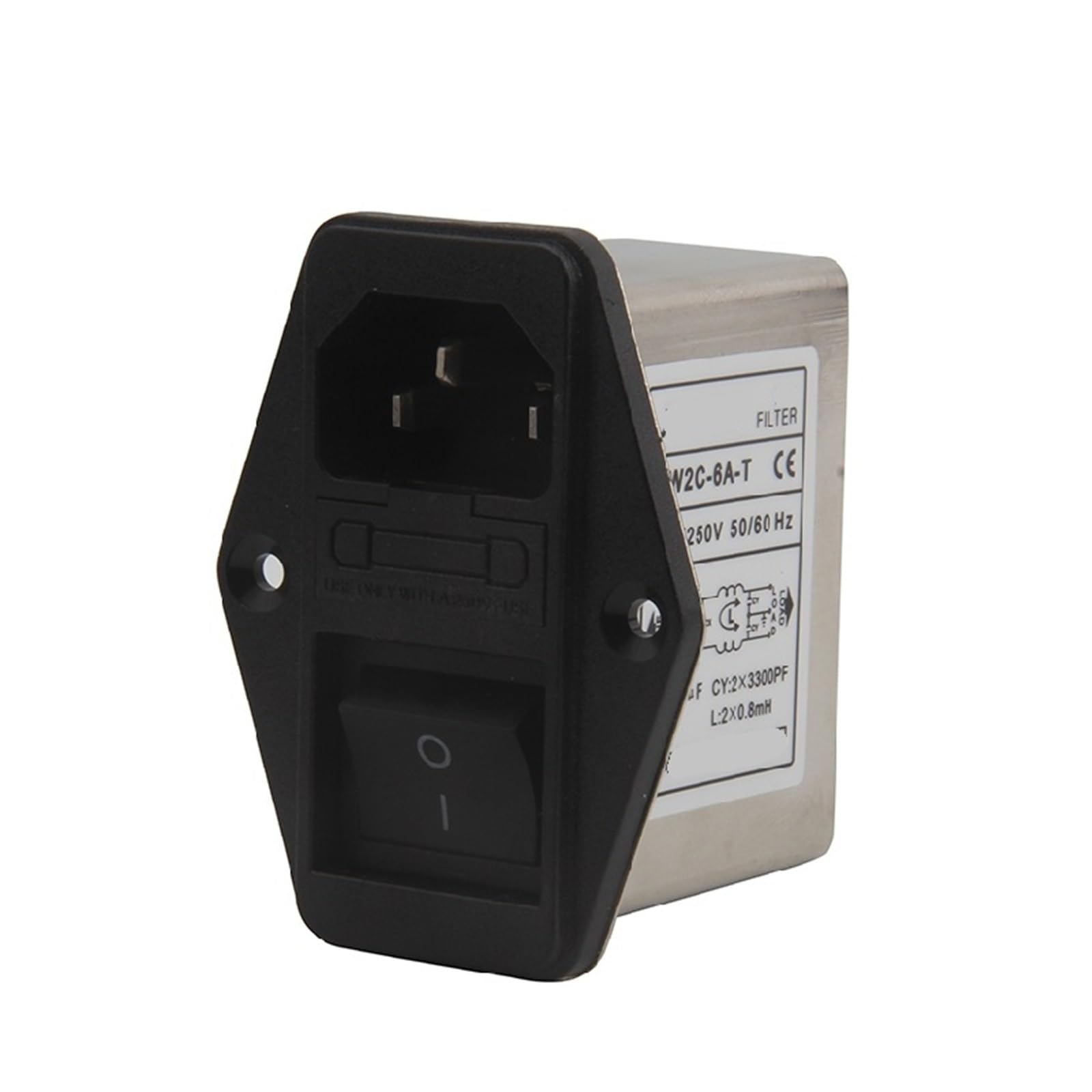 Filtro tipo enchufe CW2C-3A-T monofásico con módulo de desconexión 2