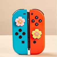 Vista 4 de PERFECTSIGHT Switch Thumb Grips Cute Flower Joystick Caps for Nintendo SwitchSwitch LiteSwitch OLED, 4 PCS Thumbstick Cover Analog Stick Button