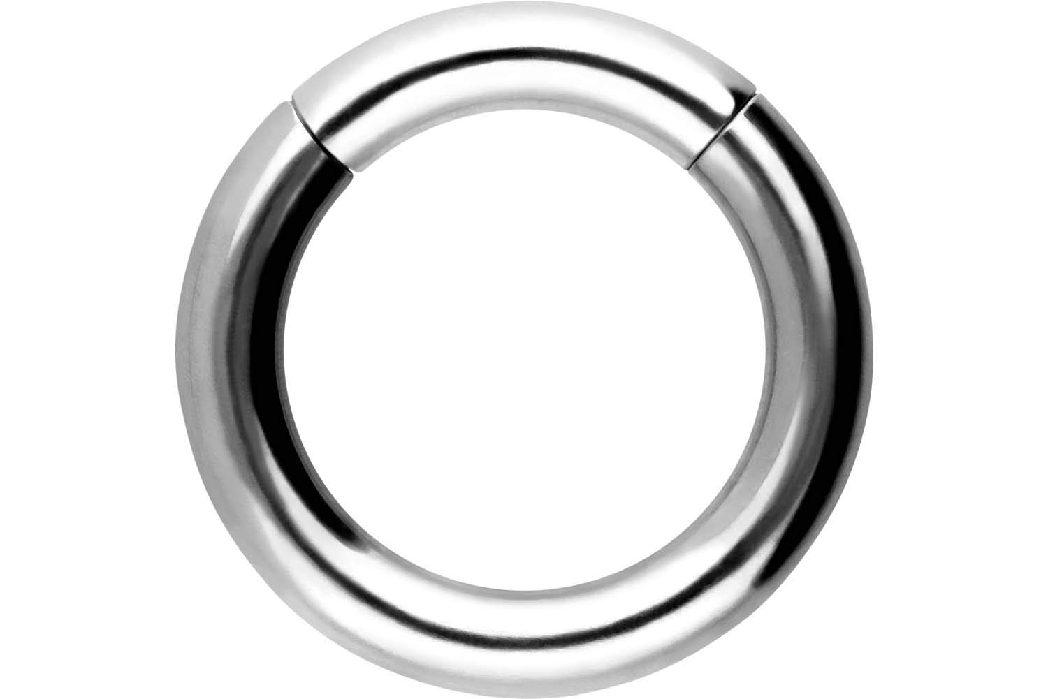 PIERCINGLINE Anillo segmento Clicker de acero quirúrgico – Piercing en oro, plata, rosa, negro o azul – para nariz, tabique, oreja, hélice o tragus — view 30