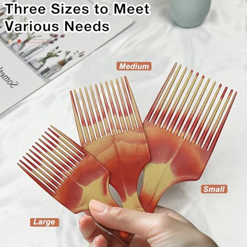 Set de 3 peines bicolor para peinado miniatura 3