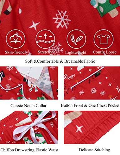 Ekouaer Womens Christmas Pjs Winter Long Sleeve Comfy Cozy Sleepwear Plus Lingerie Nightwear Holiday Family Party (Xx-Large,Pat9) #TOP5
