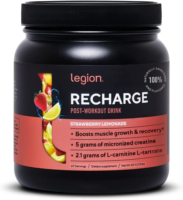 Legion Recharge Post Workout Supplement All Natural