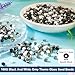 Pandahall 100 Gram Glass Seed Beads 6/0 Black White Gray Tiny Glass Bbead Kit 4mm Mini Spacer Beads Loose Beads for Friendship Bracelets Necklace Jewelry Making Supplies