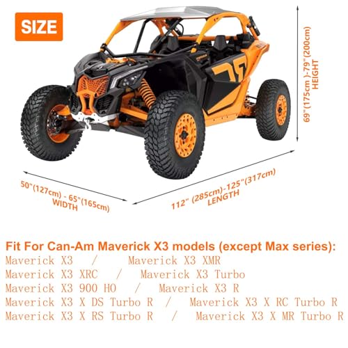 NEVERLAND UTV Cover for Can Am X3 & Maverick X3 MR R/X DS RS RC Turbo R 900 HO Outdoor Storage