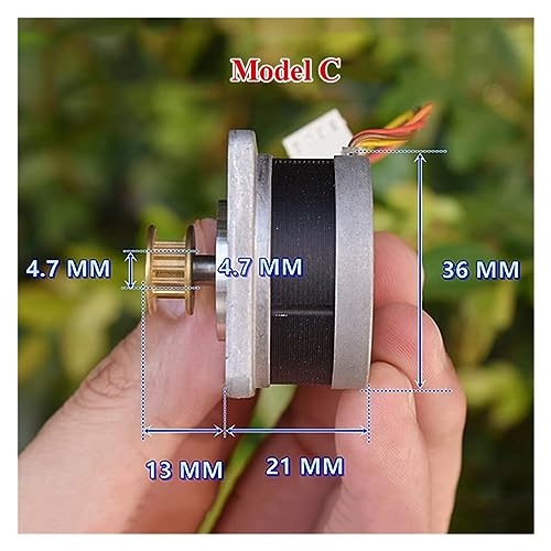 Mini moteur pas à pas à haute résolution 0.9 degrés avec poulie Model C - 3