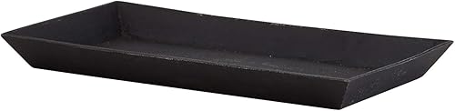 47th & Main Bandeja de servir de hierro fundido duradera, 10.2 x 5.80 pulgadas, rectangular