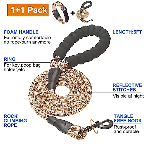 Nylon Dog Collar Soft Neoprene Padded Adjustable Dog Collars for Small Medium Large Dogs m Neck 155185 Beige  Cucciolini Doodles Nylon dog collar soft neoprene padded adjustable dog collars for small medium large dogs m neck 15 5 18 5 beige   cucciolini doodles