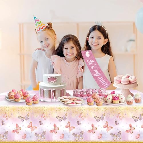 Image of Vuzvuv It's My Birthday Birthday Sash, Glitter Birthday Sash with Foil Letters Birthday Party Decor for Women, Girls