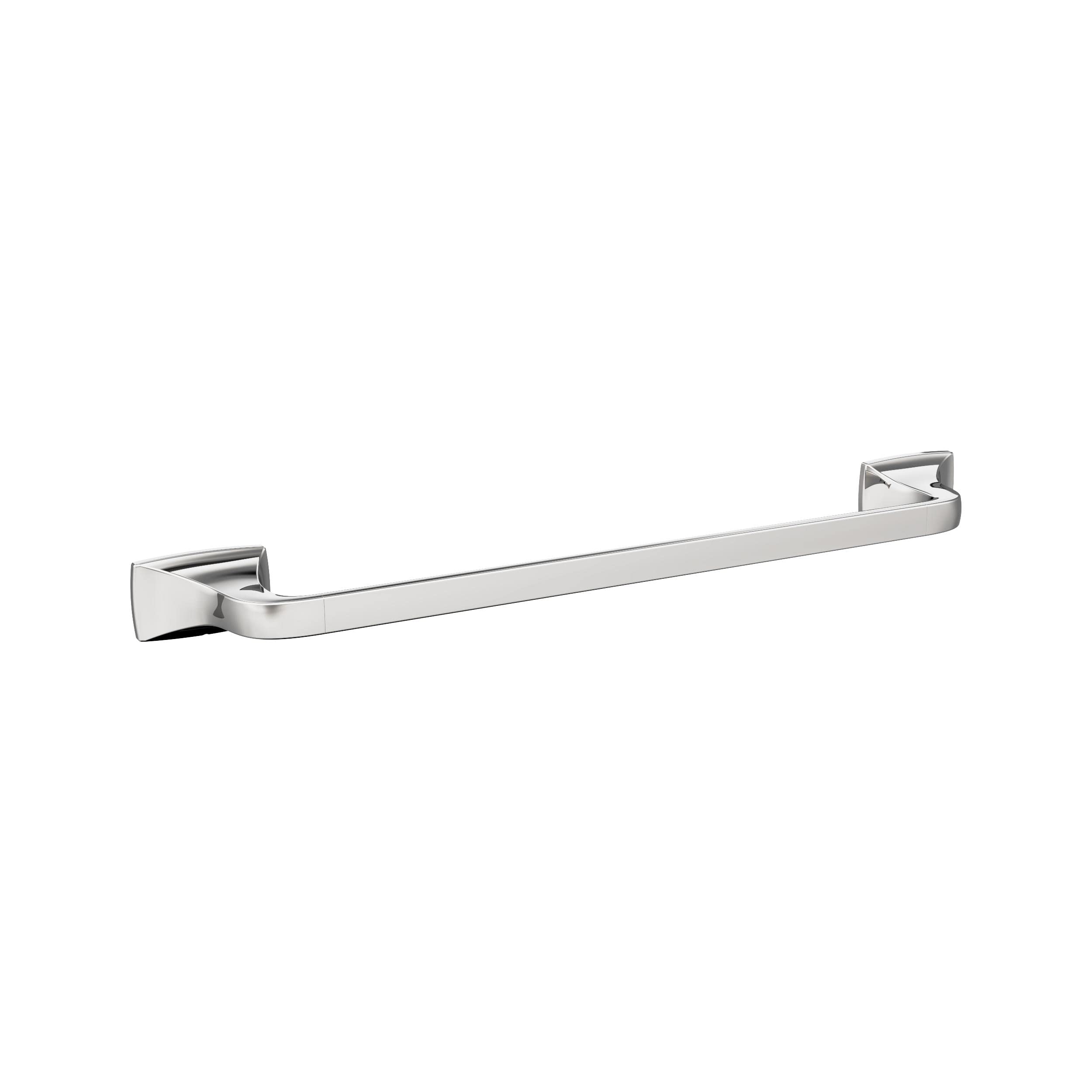amerock bh3601326 | chrome towel bar | 18 in (457 mm) towel rack | highland ridge | bathroom towel holder | bathroom hardware | bath accessories