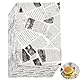 100 Blatt Einpackpapier, Einschlagpapier für Lebensmittelverpackung, 20 x 30 cm, Tagebuchpapier, Essenstagebuch, Vintage-Stil, wasserdicht und ölbeständig, für Sandwich, Brot, Kuchen