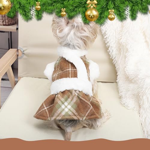 Ccurrili Xs Dog Clothes For Small Dogs Girl Fall Winter Dog Sweater Dress Puppy Sweater For Chihuahua Yorkie Teacup Pet Clothing Cat Sweaters Apparel Dog Halloween Sweaters Dress Outfit X-Small thumb #3