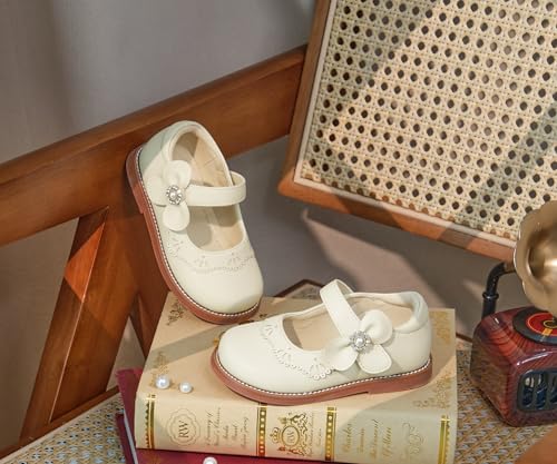 Image of PHIRAMIN Toddler Girl Mary Jane Student Oxford Shoes-Little Girl School Uniform Shoes for Wedding Party