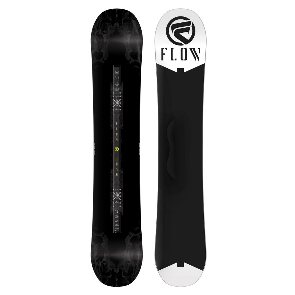 Flow Rush ABT All Mountain Park Snowboard Black White 159cm
