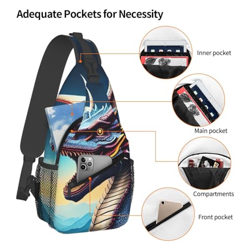 Bolso tipo bandolera cruzada para hombre y mujer negro miniatura 4